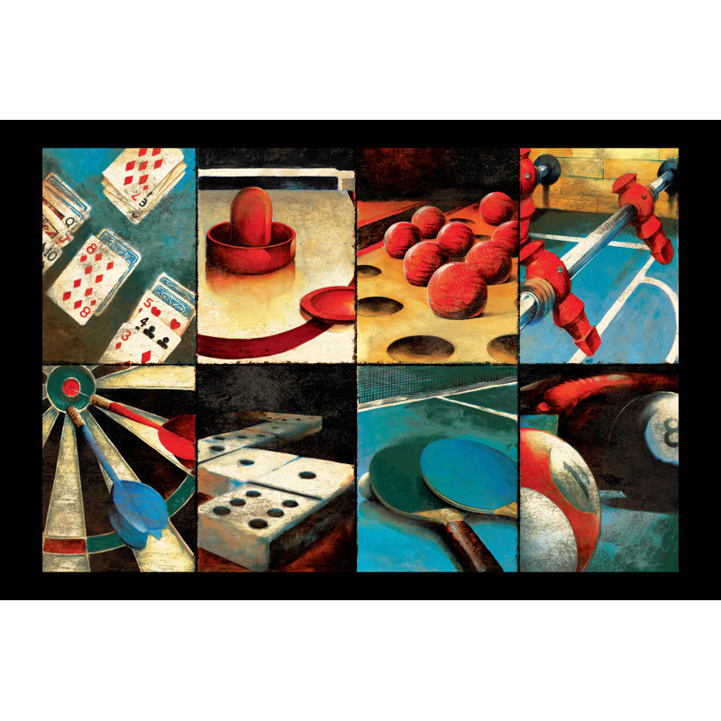 Gameroom Horiz - Wrapped Canvas Print, 51cm H x 76cm W x 3.8cm D