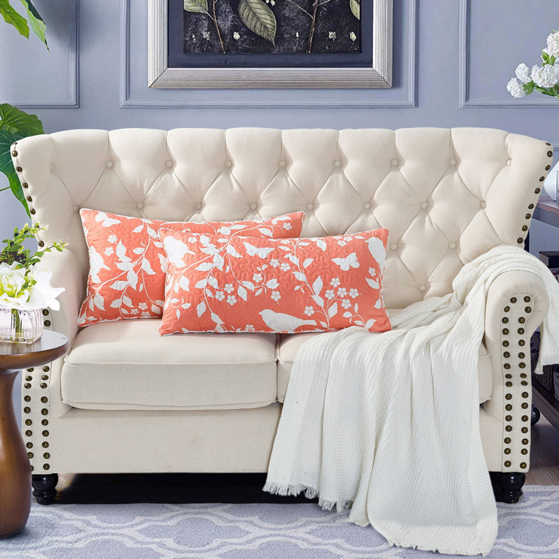 Animal Print Rectangular Lumbar Pillow Cover, Coral