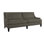 Royce 87" Linen Recessed Arm Sofa with Reversible Cushions