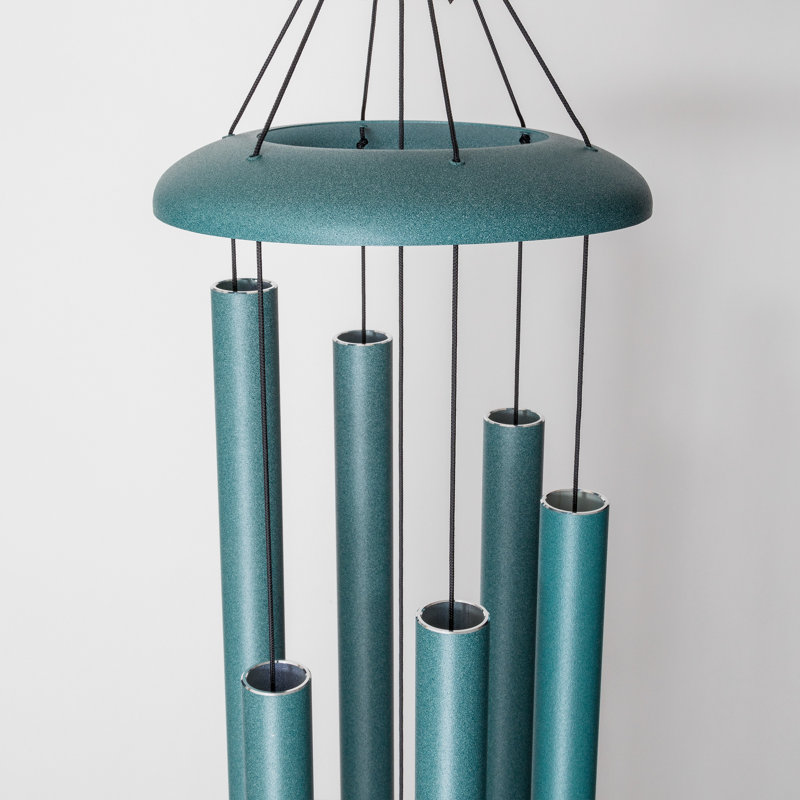 Patina Green Aluminum 44" Outdoor Wind Chime