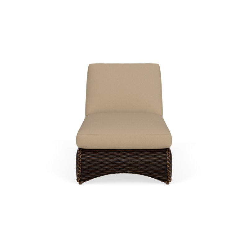 Loom Outdoor Chaise Lounge, Mink, Fife Sahara