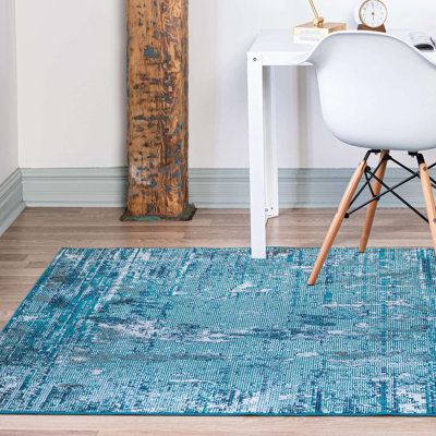 Tapis bleu