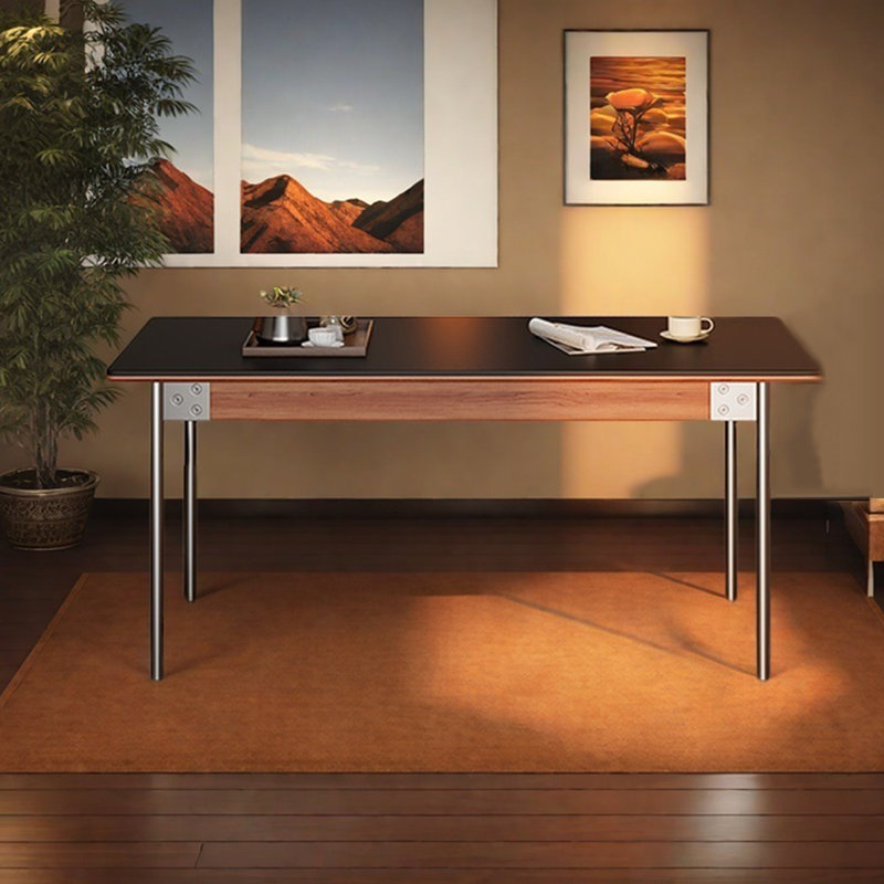 Table de salle à manger en bois massif de style médiéval, H 29,52 po x L 70,86 po x l 31,49 po 