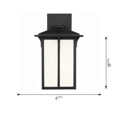 Tomek Small One Light Outdoor Wall Lantern from Generation Lighting 