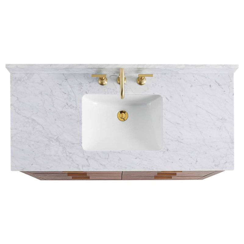 Marilyn 48" Freestanding Standard Single Bathroom Vanity with Top