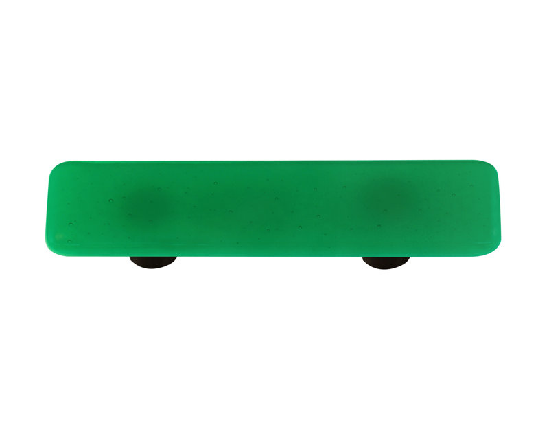 Poignée barre 3 po Solids, Vert émeraude / noir