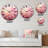 Pink Horizon - Abstract Landscape Wall Clock-326501689