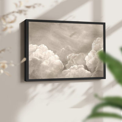 Painted Clouds II -Framed Print - Restickable