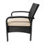 Élégante chaise de patio: Kd en brun clair avec cadre extérieur confortable en tissu