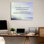 Citation artistique «Tout va et rien ne compte». Toile tendue par James Howard Kunstler