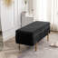 Banc de rangement rembourré en velours Miajah-251652326