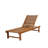 Arnoult 74" Long Reclining Teak Single Chaise