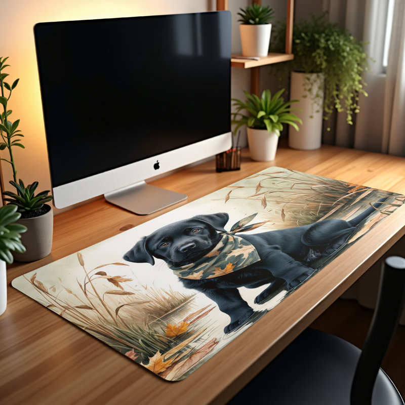 Polyester Desk Pad, 14.4x12.1
