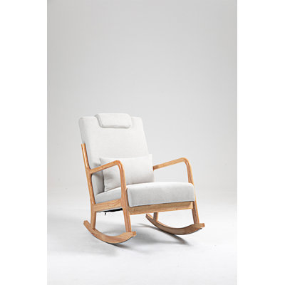 Chaise berçante moderne rembourrée