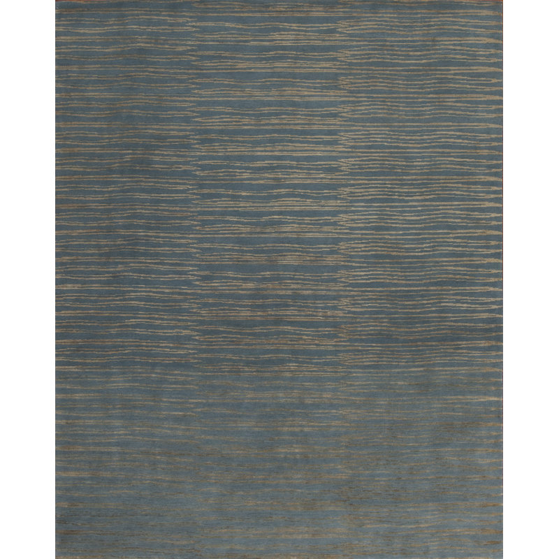 Modern Tibet Hand Knotted Area Rug, Rectangle 8' x 9'10"