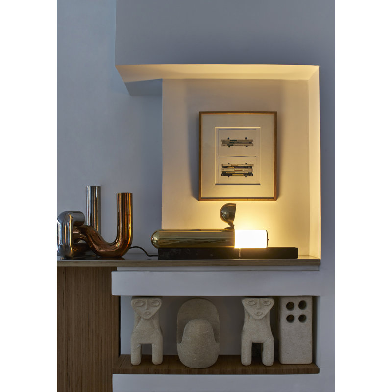 ISP LED Table Lamp, Black/Brass