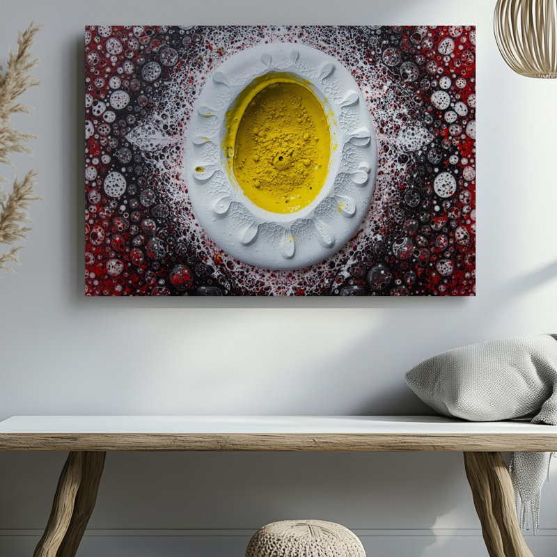 Reproduction d'art sur toile, "Abstract Egg", H 9 po x l 12 po