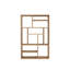 M Solid Wood Geometric Bookcase