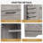 43.3" H Armoire Wardrobe with 4 Drawers & 2 Doors, Hanging Rod, Freestanding Storage Closet for Bedroom, Bathroom-260657697