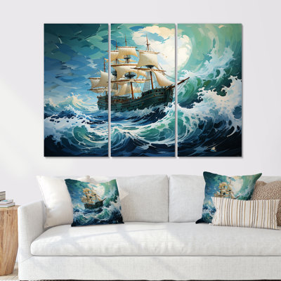 The Pirate Boat Odyssey's Voyage I - Art mural classique