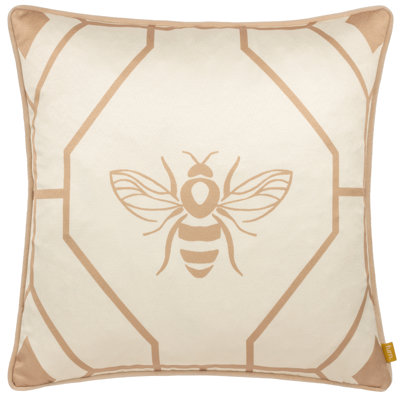 Bee Deco Geometric Square Cushion