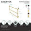 Porte-serviettes mural 3 barres Kingston Brass Maximilien-57651973-122548771