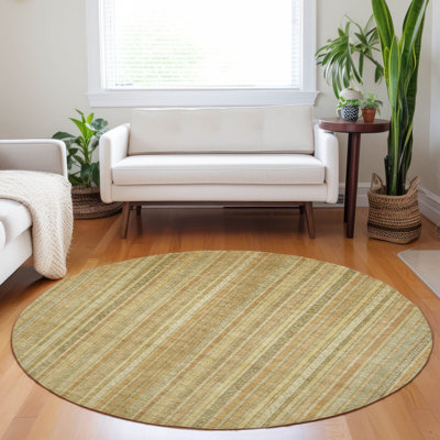 Tapis intérieur / extérieur doré Emberith