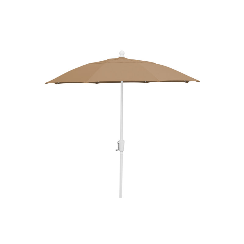 Parasol de marché 8 pi Home Patio, Blanc, Sunbrella® beige