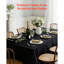 Tablecloths for Rectangle Tables, Reusable and Machine Washable Table Clothes, Wrinkle-Resistant Polyester Fabric Table Covers for Wedding, Party, Banquet-1901362817-1901362831