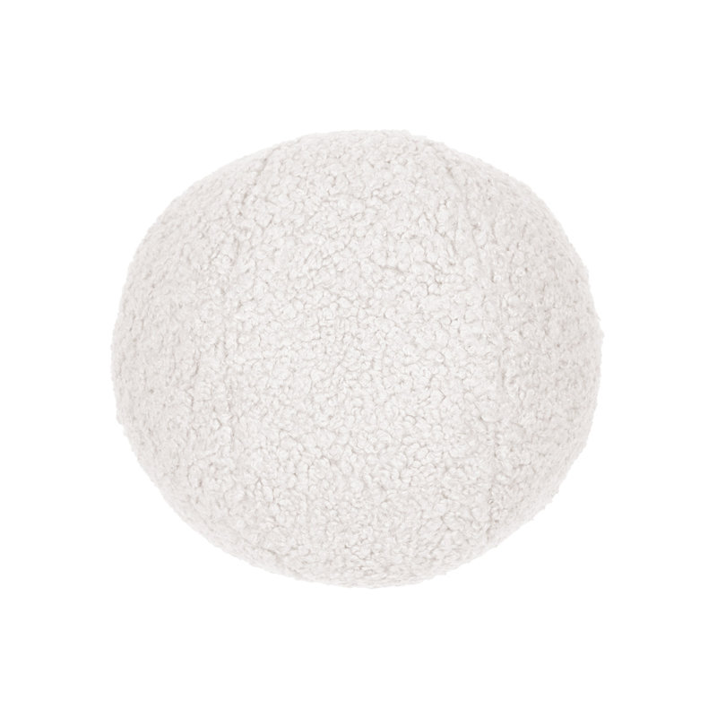 Poodle Ball Circular Pillow Cover & Insert, Cloud, Square 10"