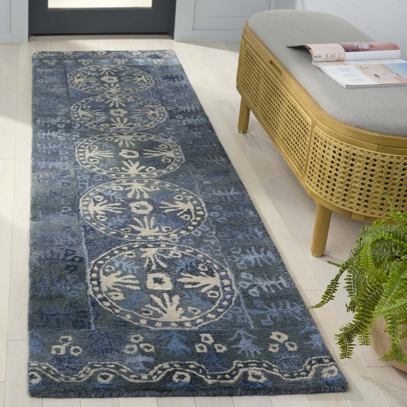 Malvene Hand Tufted Performance Southwestern Rug, Runner 2'3" x 8'