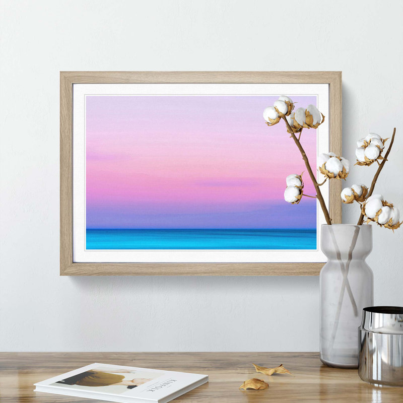 Beautiful Horizon - Single Picture Frame Print, Oak Framed, 33cm H x 45cm W x 2cm D
