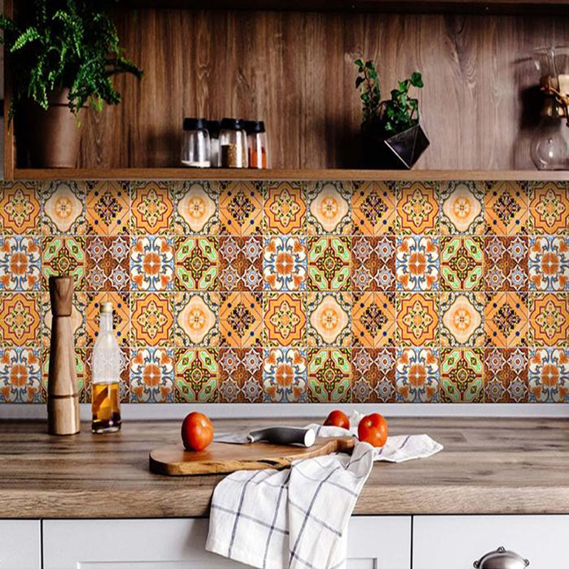 Carreaux de mosaïque en vinyle auto-adhésif, H 4 po x l 4 po x P 0,1 po