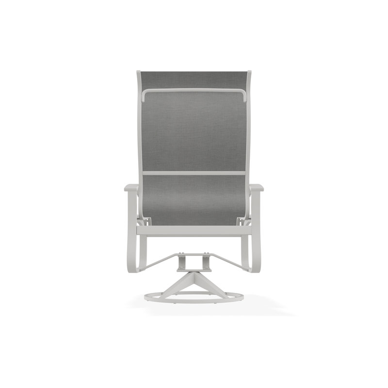 Belle Isle Outdoor Dining Chair, Alloy Sunbrella®, Snow