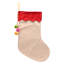  Stocking Checkered Gingerbread Print