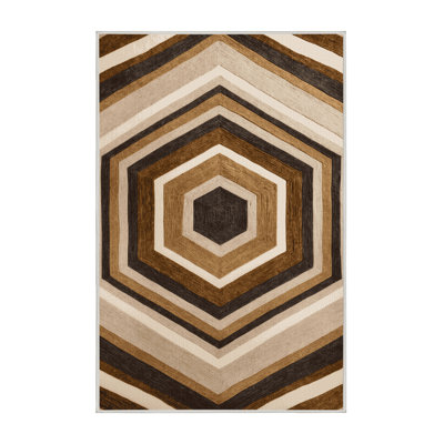 Tapis beige lavable à la machine