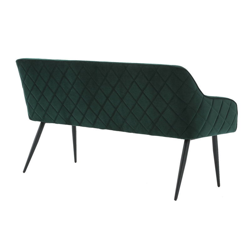 Bahtiyar Upholstered Bench, Fir green
