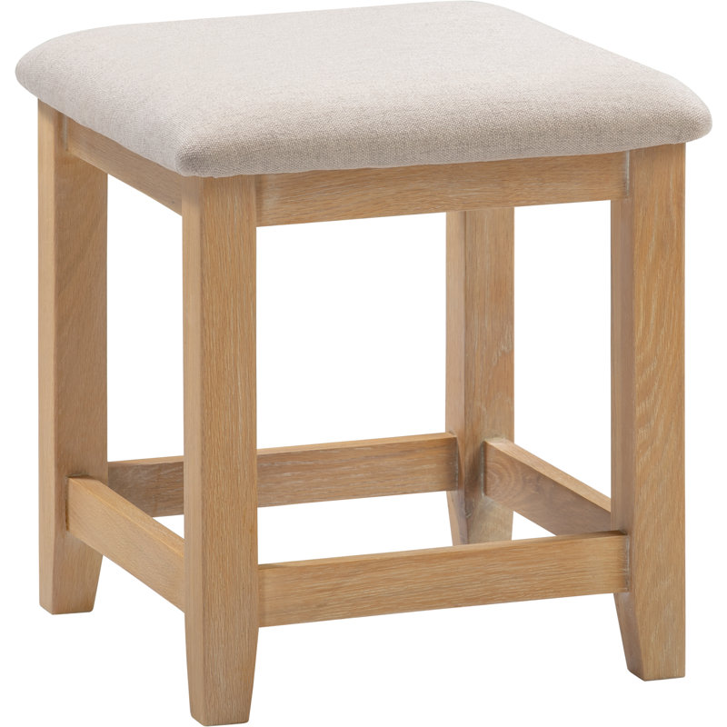 Solvy Accent Stool, Oak