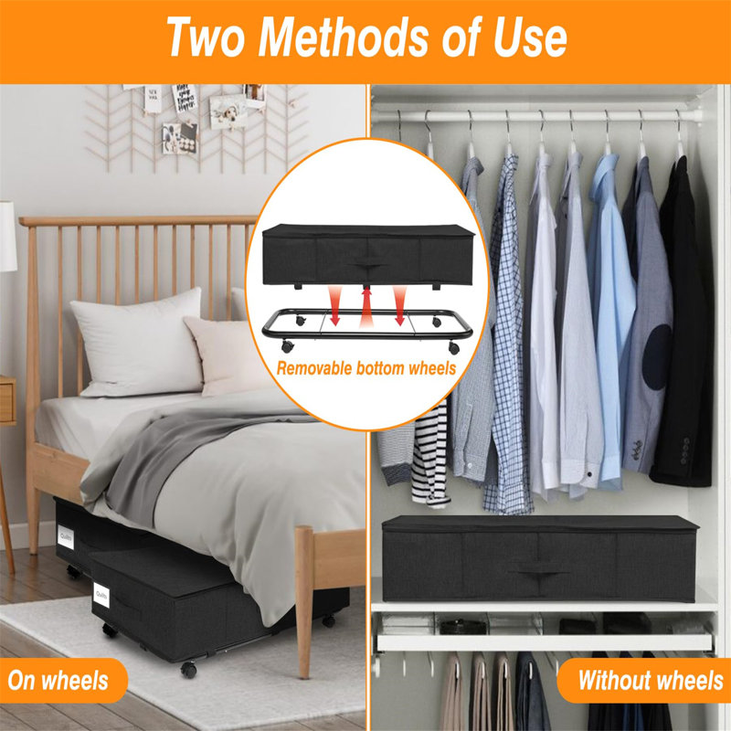 Ebern Designs Fabric Underbed Storage