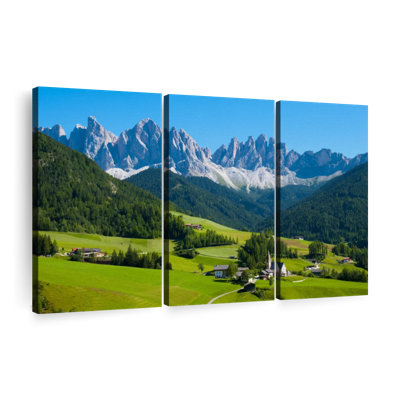 Village in Santa Maddalena, reproduction sur toile