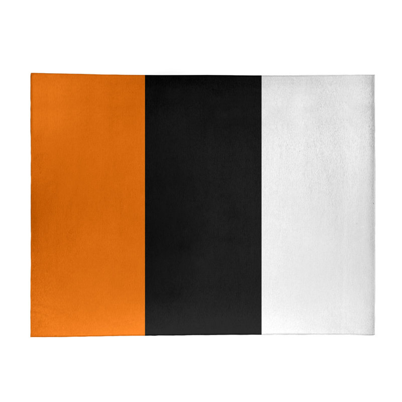Tapis orange/noir, Rectangle 8 pi x 10 pi
