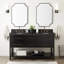 60" Robertson Double Bathroom Vanity Set with Oval Undermount Sinks-75246264-75246265-75246288