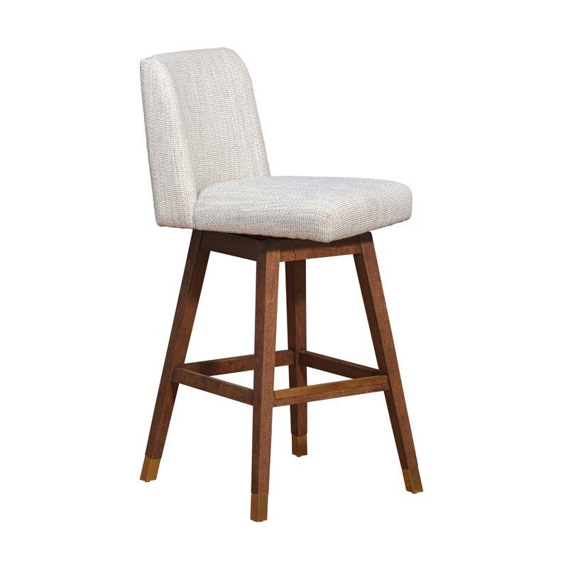 Tabouret de bar Araf, Brun, Beige, Tabouret de bar (siège d’une hauteur de 30 po)