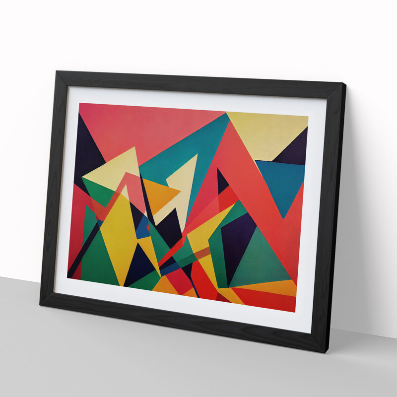 Abstract Shapes Vol.2 - Framed Print, Black Framed, 46cm H x 64cm W x 2cm D