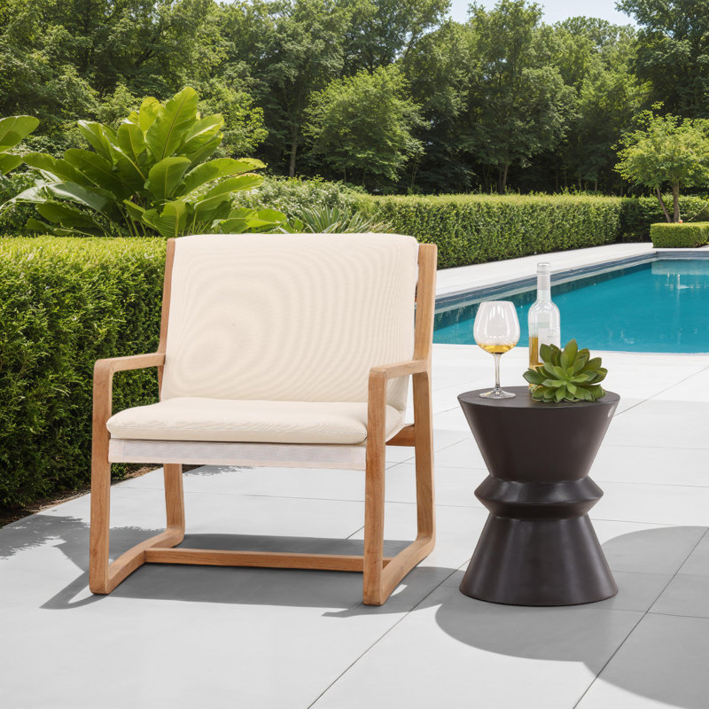 Brynlee Concrete Outdoor Side Table