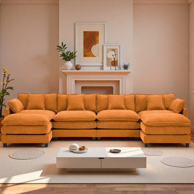 Mancilla 111.5" Chenille Modular Sectional Sofa