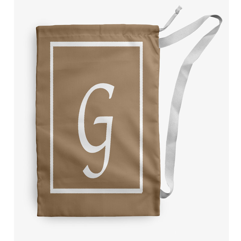 Fabric Laundry Bag with Handles, Medium (36" H x 28" W), Brown