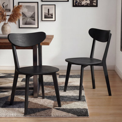 Ensemble de 4 chaises d'appoint 100% chêne massif H 17,7 po