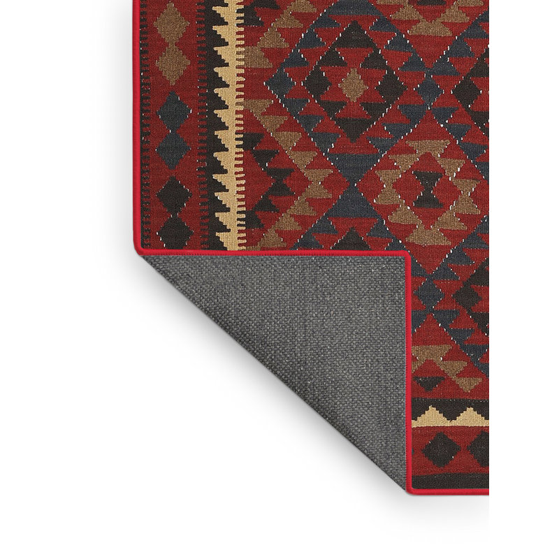 Tapis beige/rouge/brun contemporain, Rectangle 8 pi x 12 pi