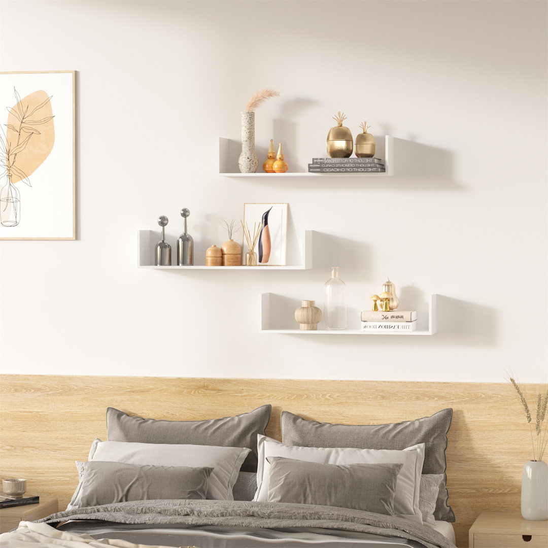 Boyter 18cm H x 80cm W Floating Bookcase